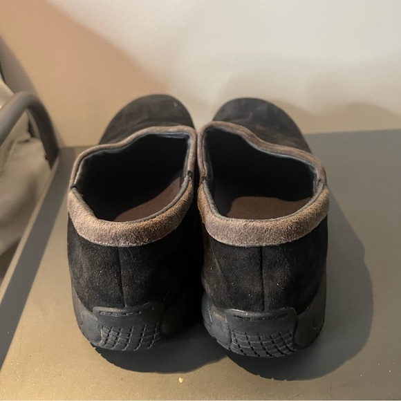 Merrell Womens Size 8 Encore Adams Slip-on Black Suede Leather Moc Clogs - Picture 7 of 8